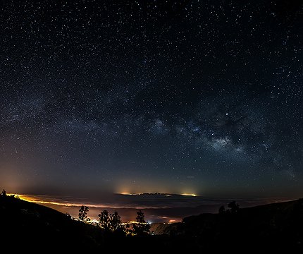 Sternenhimmel mit Blick nach Gran Canaria